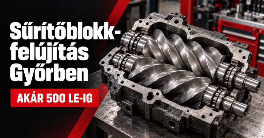 Sűrítőblokk felújítás a DENV-AIR győri műhelyében